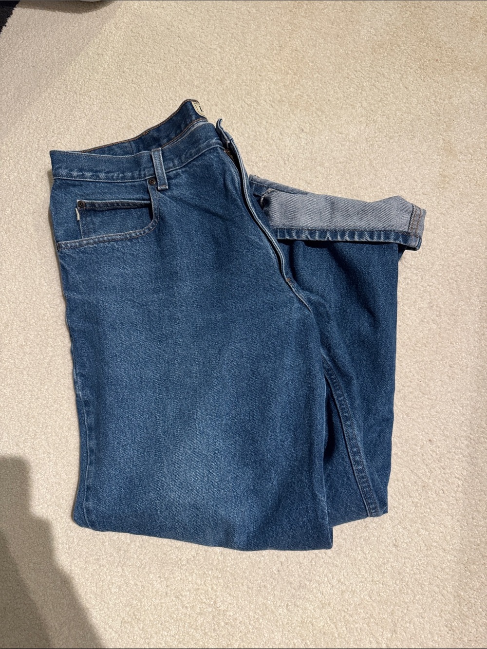 L.L. Bean Men’s Deep Blue Relaxed Fit Jeans
